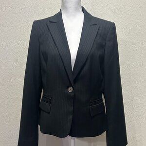 Calvin Klein Modern Black Women's Pinstripe Blazer
